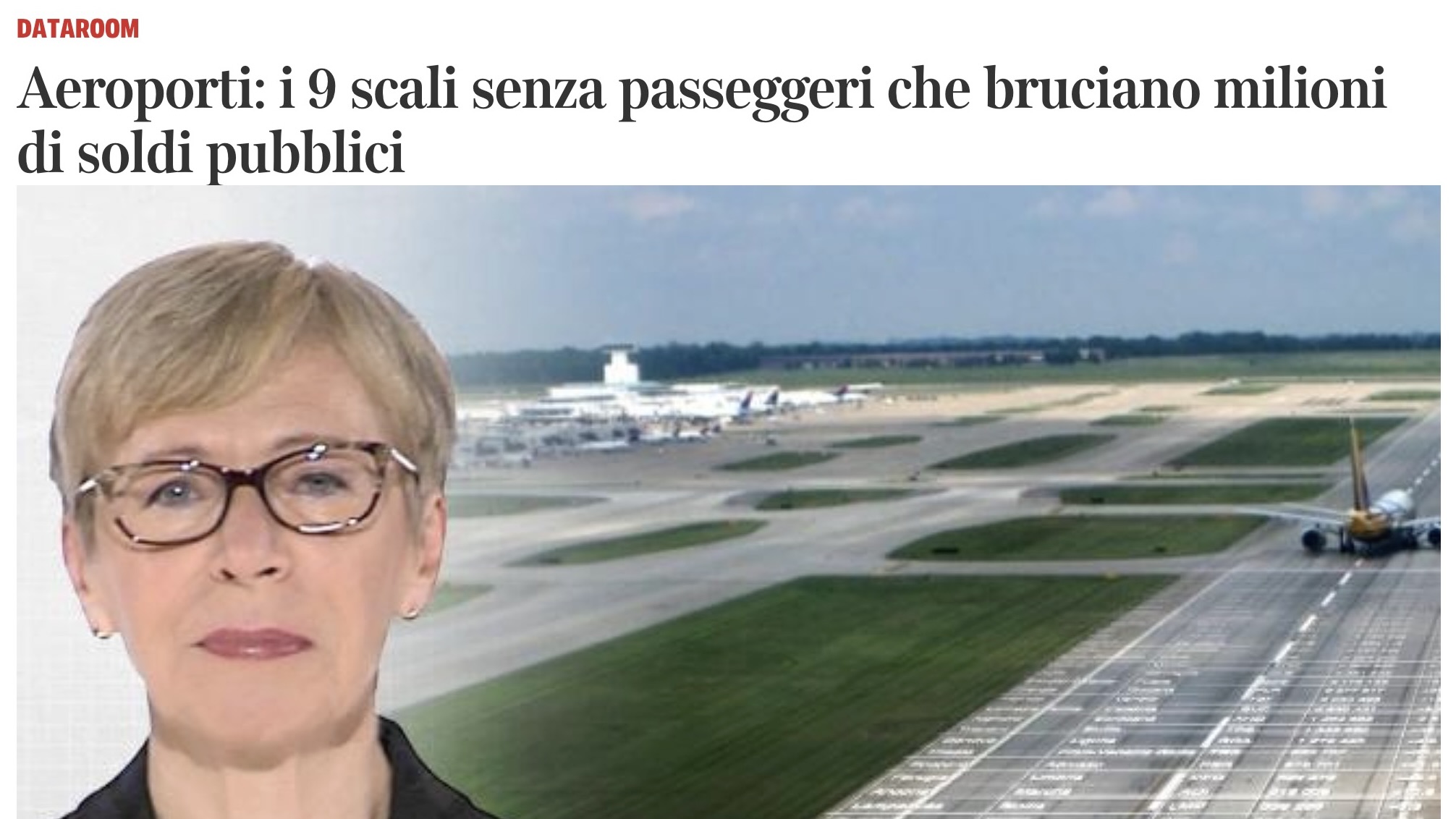 Aeroporti: i 9 scali senza passeggeri che bruciano milioni di soldi pubblici